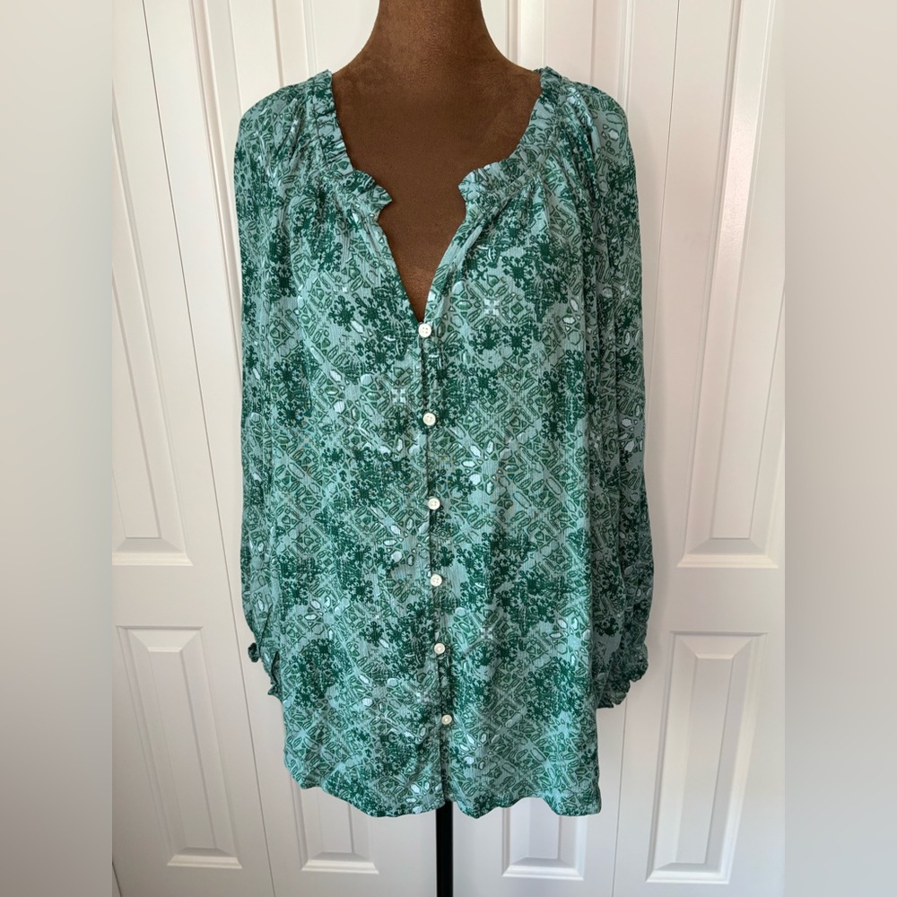 Style & Co Women's Shine Woven Top, Created for Macy's